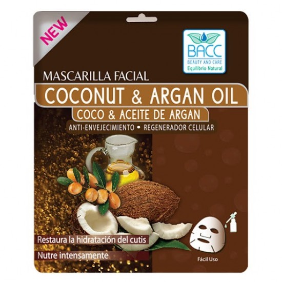 MASCARILLA FACIAL BACC XUND COCO Y ARGAN