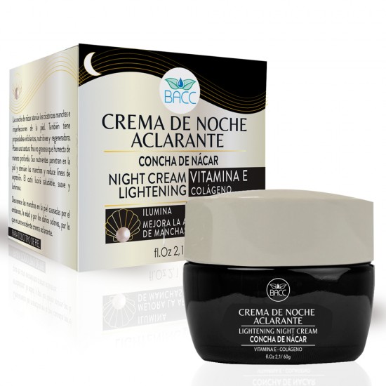 CREMA DE NOCHE ACLARANTE BACC 60G NACAR