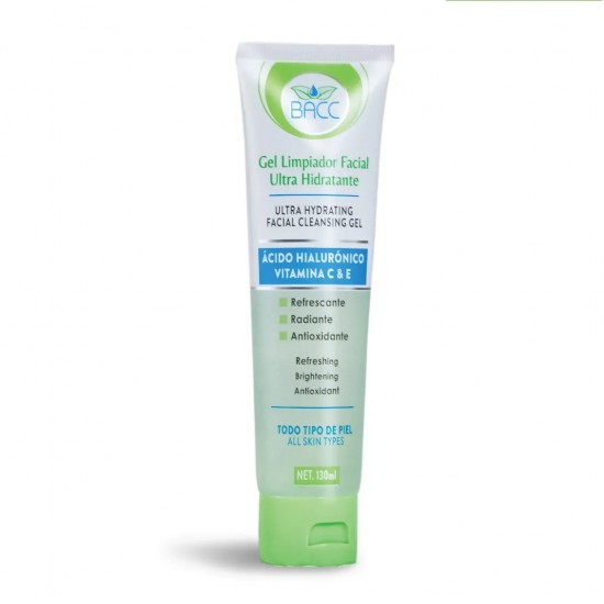 GEL FACIAL BACC 130ML LIMPIADOR ULTRA HIDRATANTE