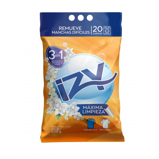 DETERGENTE IZY 800GR ORIGINAL POLVO