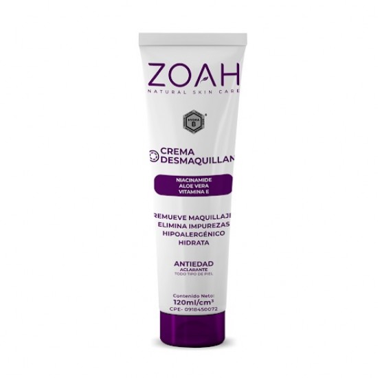 CREMA DESMAQUILLANTE ZOAH 120ML