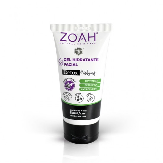 GEL FACIAL ZOAH 50ML HIDRAT/DETOX PURIFYNG