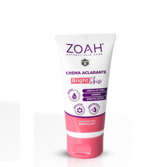 CREMA DE DIA ZOAH 50ML ACLARANTE BRIGHT SKIN