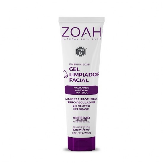 GEL FACIAL ZOAH 120ML LIMPIADOR