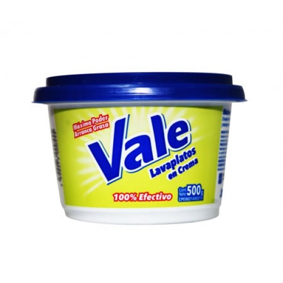 LAVAPLATOS VALE 500GR CREMA