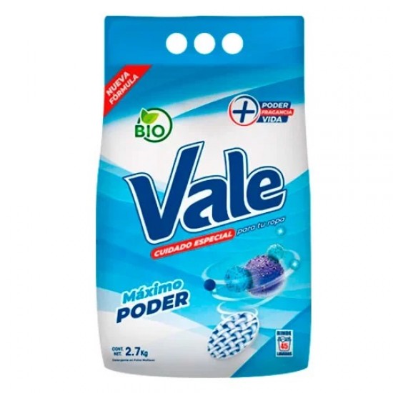 DETERGENTE VALE 2.7KG MAXIMO PODER