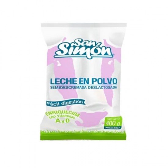 LECHE SAN SIMON 400GR SEMIDESC DESLACTOSADA