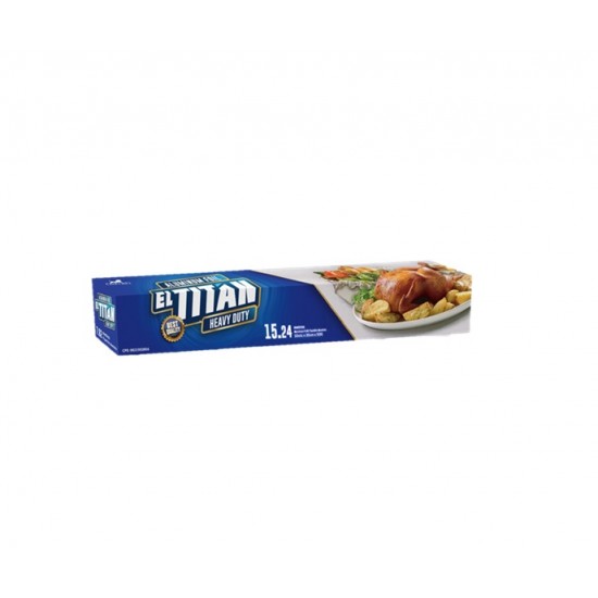 PAPEL ALUMINIO EL TITAN 15.24M