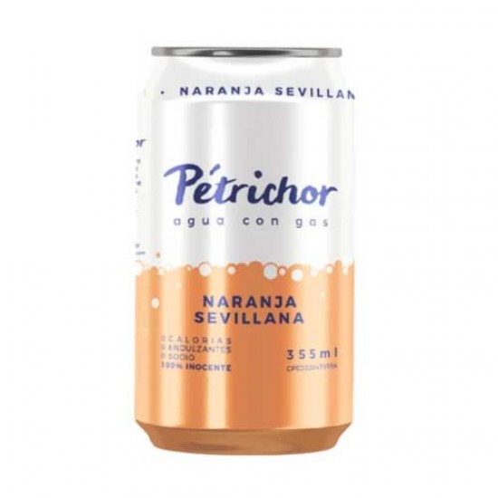 AGUA GASIF PETRICHOR 355ML NARANJA SEVILLANA