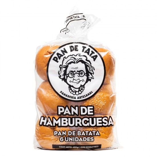 PAN HAMBURGUESA DE TATA 6UND