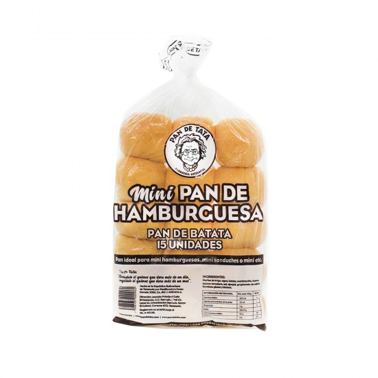 PAN HAMBURGUESAS DE TATA 15UND MINI