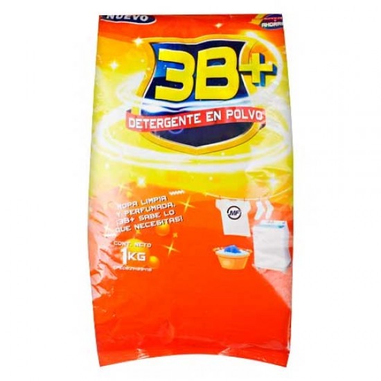 DETERGENTE EN POLVO 3B+ 1 KG