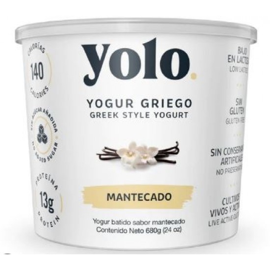 YOGURT GRIEGO YOLO 680GR MANTECADO