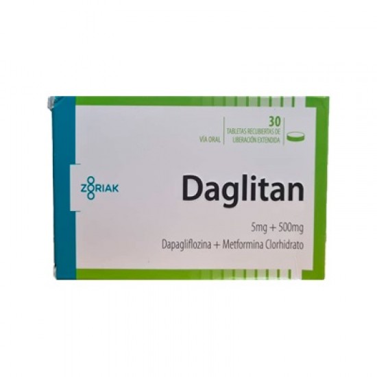 DAGLITAN 5MG-500MG X 30TABL DAPAGL METF ZORIAK