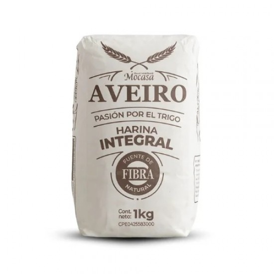 HARINA DE TRIGO AVEIRO 1KG INTEGRAL