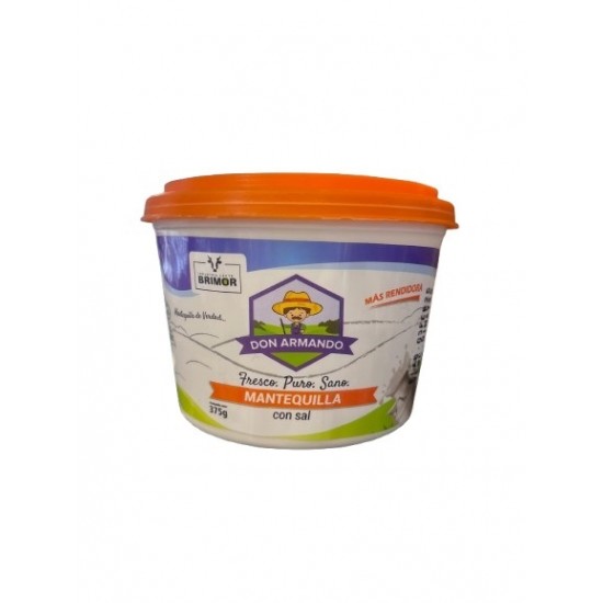 MANTEQUILLA DON ARMANDO 375GR CON SAL
