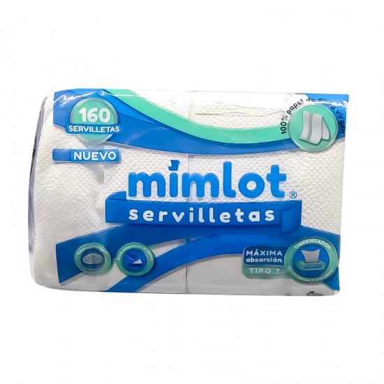 SERVILLETAS MIMLOT X 160UND