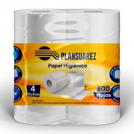 PAPEL HIG PLANSUAREZ 4ROLL 600HOJAS