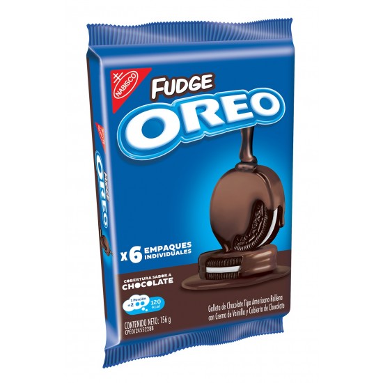GALLETA OREO 156GR FUDGE OW 6S