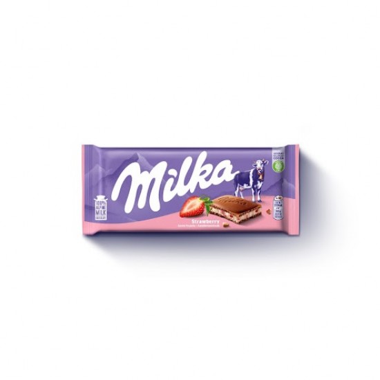 CHOCOLATE MILKA 100GR STRAWBERRY