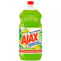 DESINFECTANTE AJAX 2LT ANTIBAC BICARB NARANJ LIM