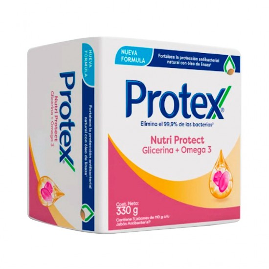 JABON PROTEX 110GR 3UND GLICERINA OMEGA