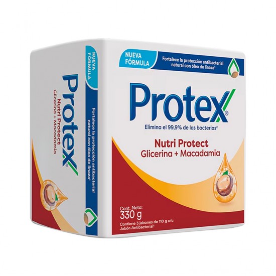 JABON PROTEX 110GR 3UND GLICERINA MACADAMIA