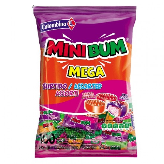 CARAMELOS MINIBUM 100UN RELLENOS SURTIDO