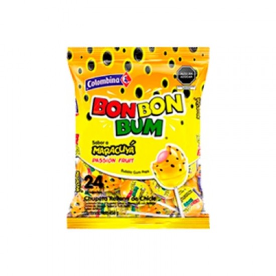 CHUPETA BON BON BUM 24UND MARACUYA