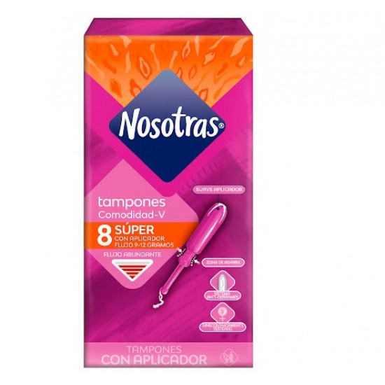 TAMPONES NOSOTRAS ABUNDANTE C/APLICADOR