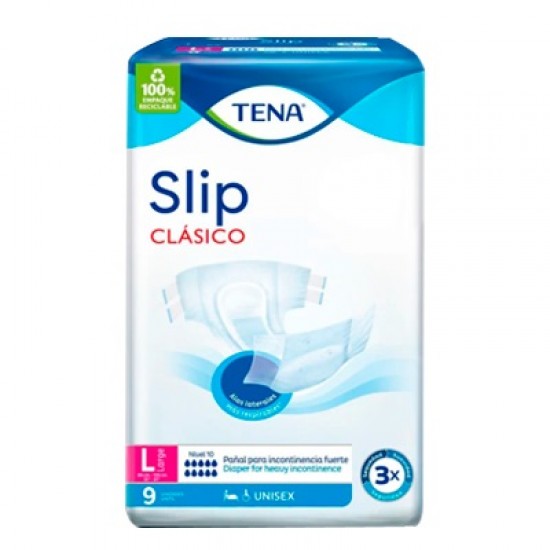 PANALES TENA 9UND L ADULTO SLIP CLASICO