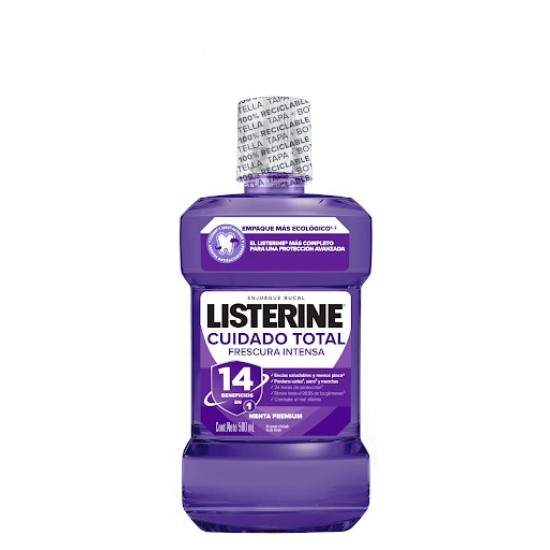 ENJUAGUE BUCAL LISTERINE 500ML CUIDADO TOTAL