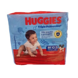 PANALES HUGGIES G 20UND TRIPLE PROTEC