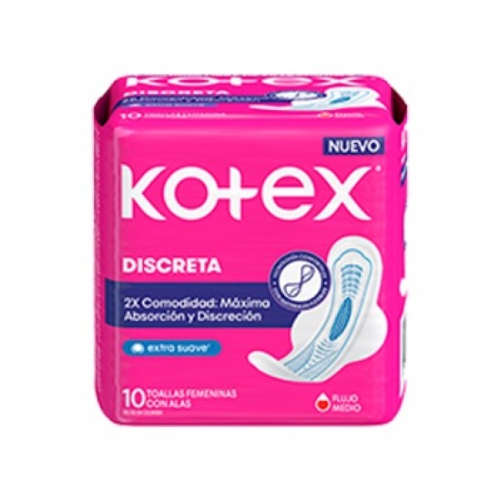 TOALLA SANIT KOTEX 10UND ULTRA FINAS ALAS