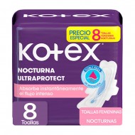 TOALLA SANIT KOTEX 8UND TELA NOCHE ALAS