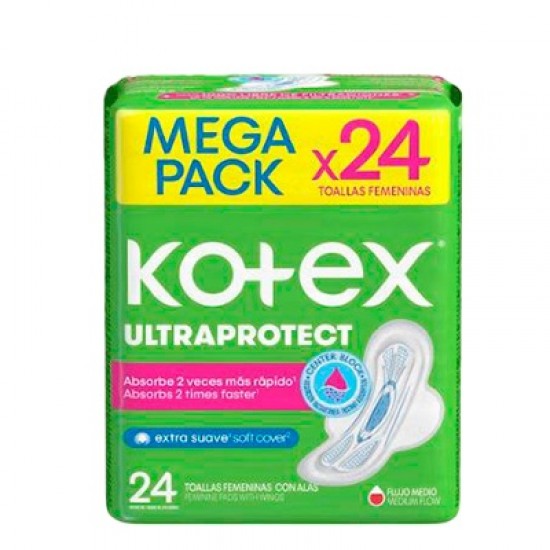 TOALLA SANIT KOTEX 24UND ULTRA PROTECT