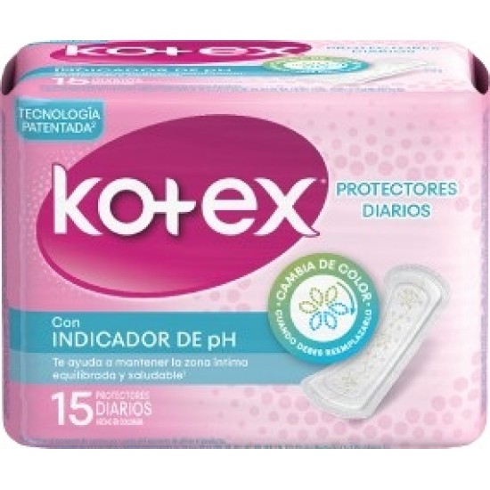 PROTEC DIARIO KOTEX 15UND INDICADOR PH