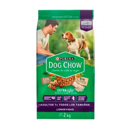 ALIMENTO P/PERRO DOG CHOW 2KG MAYOR A 7 ANOS