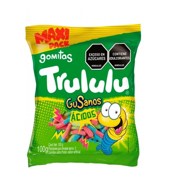 GOMITAS TRULULU 100GR GUSANOS ACIDOS