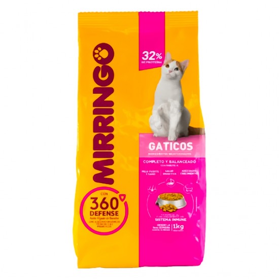 ALIMENTO P/GATO MIRRINGO 1KG GATICOS