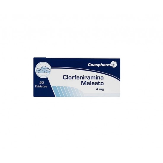 CLORFENIRAMINA COASPHARMA 4MG X20TAB