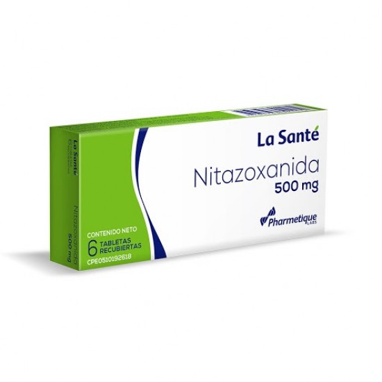 NITAZOXANIDA LA SANTE 500MG X 6 TABLETAS