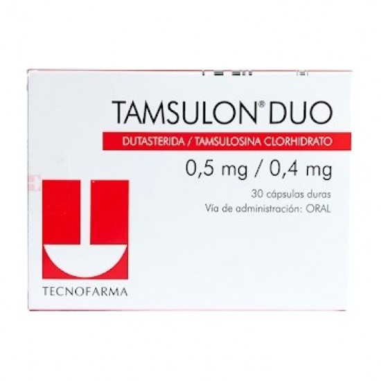 TAMSULON DUO 05MG/04MG X 30CAPS TECNOFARMA