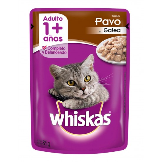 COMIDA HUMEDA WHISKAS 85GR PAVO