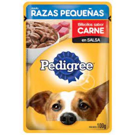 COMIDA HUMEDA PEDIGREE 100GR CARNE ADULTO RP