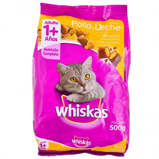 ALIMENTO P/GATOS WHISKAS 500GR POLLO
