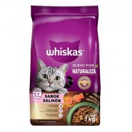 ALIMENTO P/GATOS WHISKAS 1KG SALMON