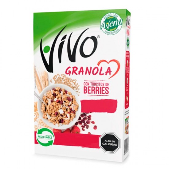 VIVO GRANOLA 330GR CON TROCITOS DE BERRRIES