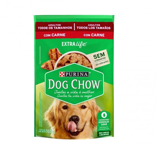 COMIDA HUMEDA DOG CHOW 100GR CARNE ADULTO