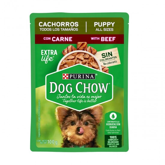 COMIDA HUMEDA DOG CHOW 100GR CARNE CACHORROS